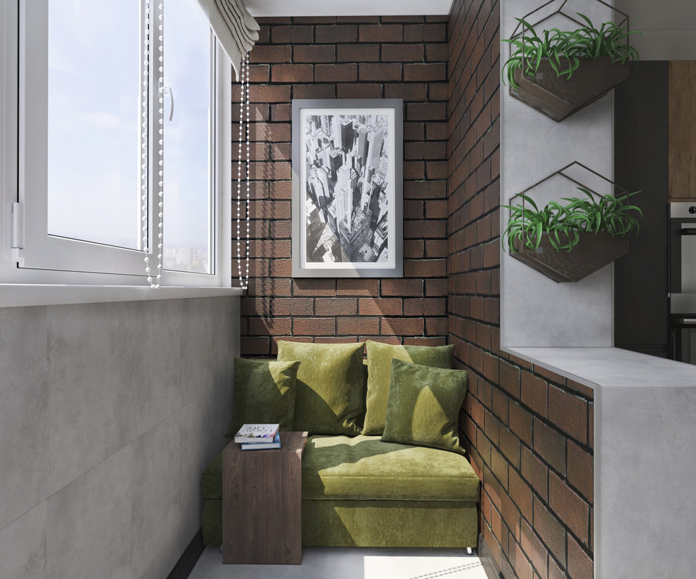 Присоединенная лоджия в дизайне интерьера однокомнатной квартиры