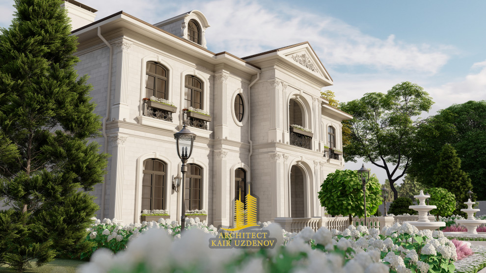 Проект дома в стиле Французский ренесанс
