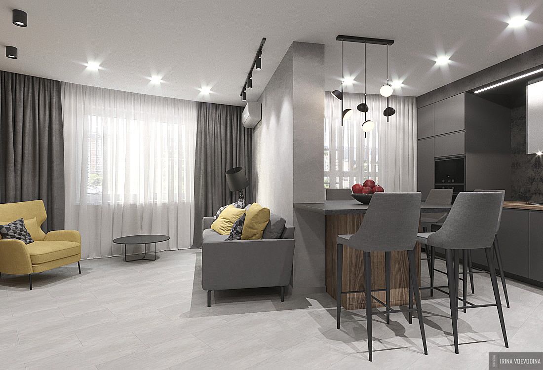 Проект 3-х комнатной квартиры для молодой семьи