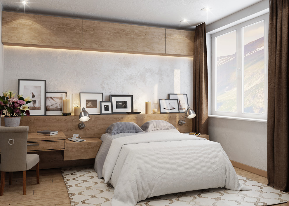 спальная комната в скандинавском стиле