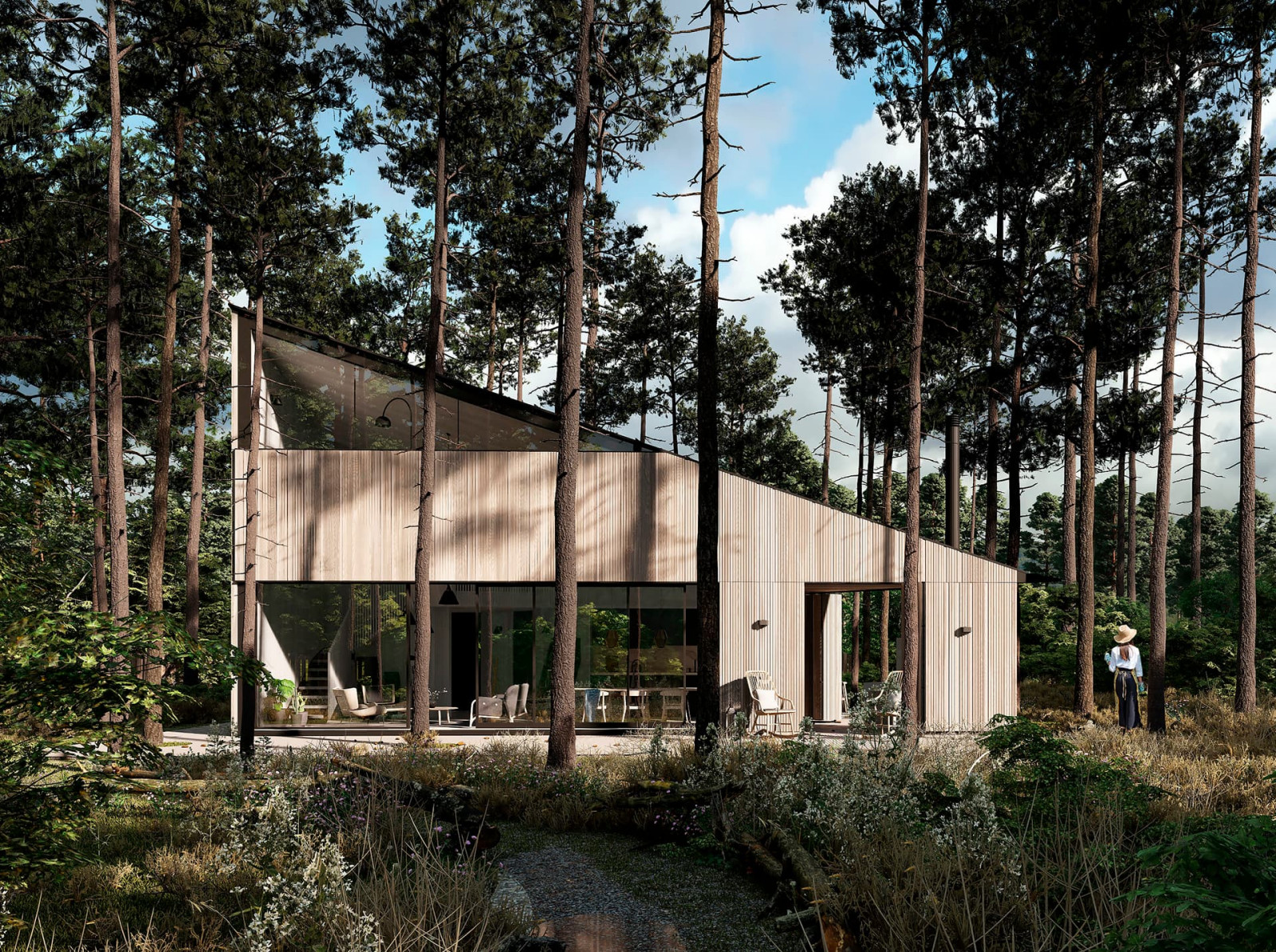 ТРЕУГОЛЬНЫЙ ДОМ НА УВИЛЬДАХ | UVILDY LAKE HOUSE