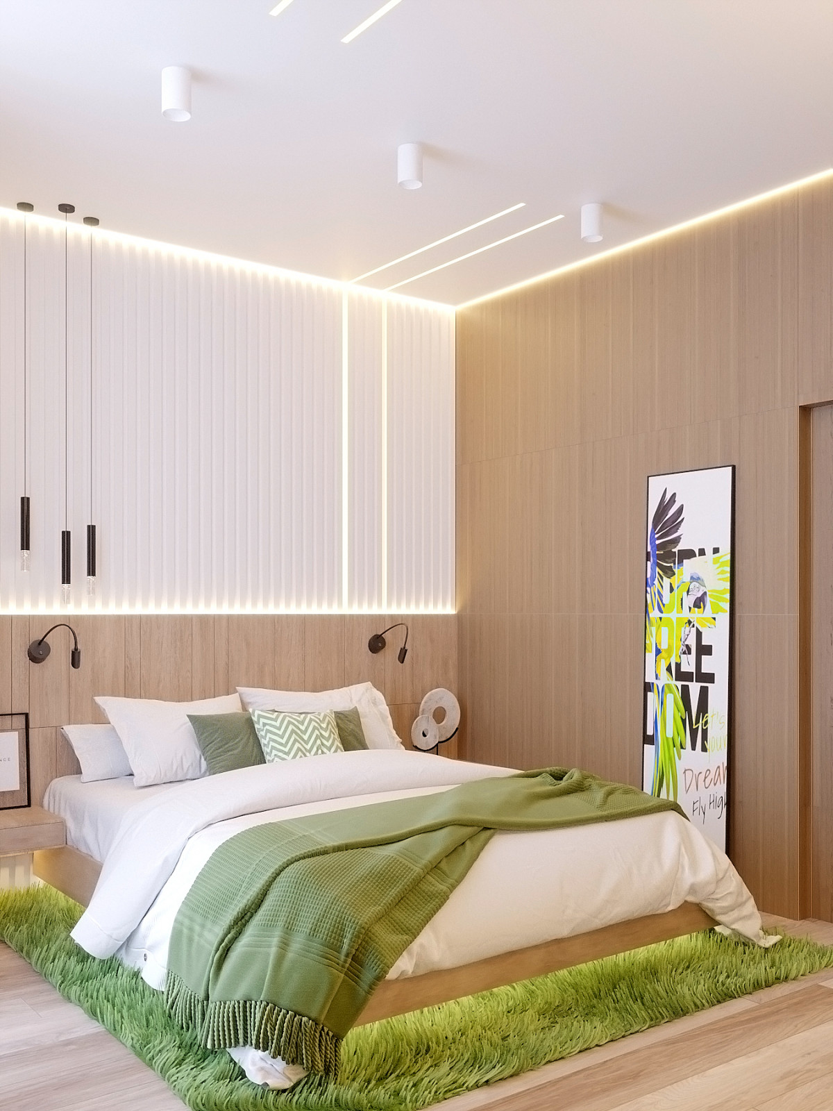 Квартира 90 м.кв. Фьюжн скандинавского и эко стилей