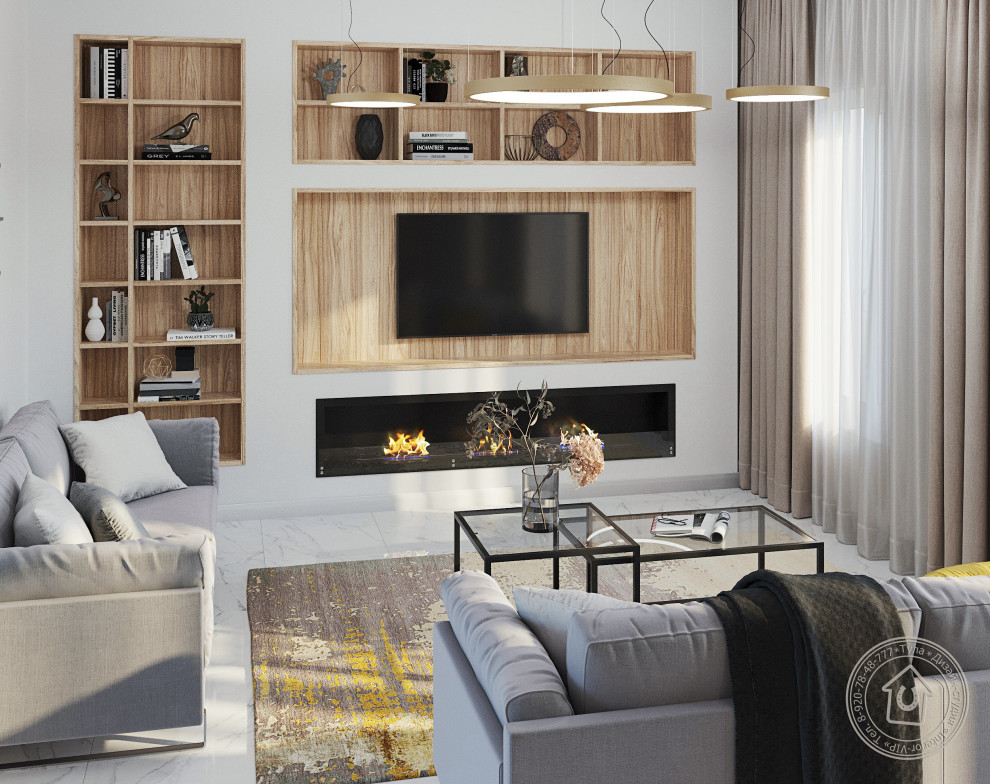 Дизайн-проект гостиной г. Тула