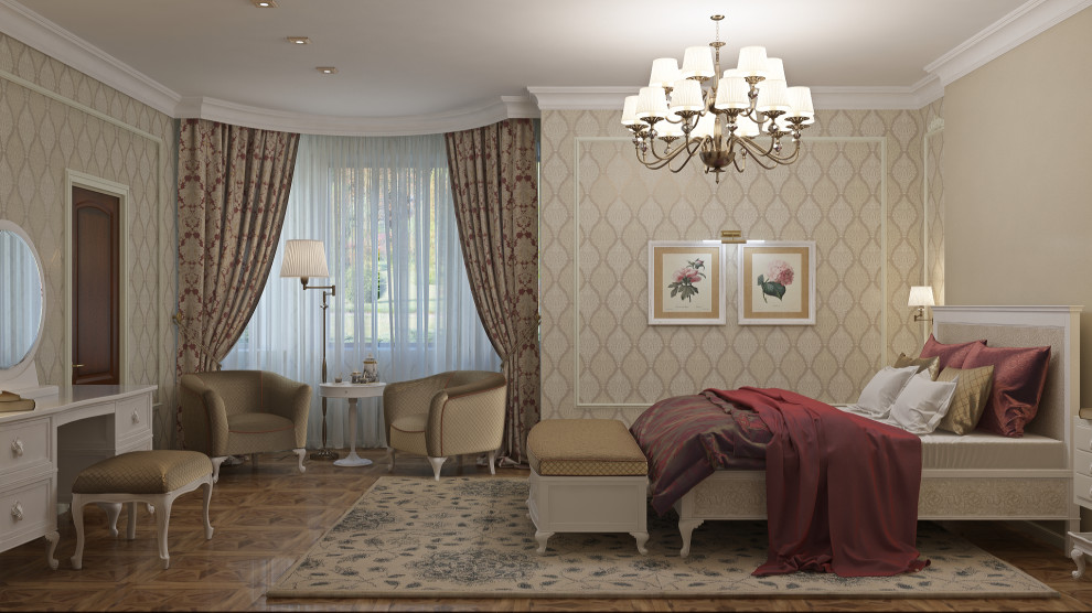 Хозяйская спальня в классическом стиле