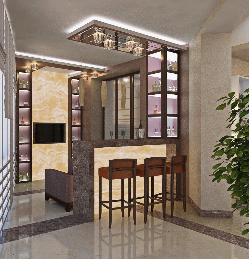 Балкон с барной стойкой