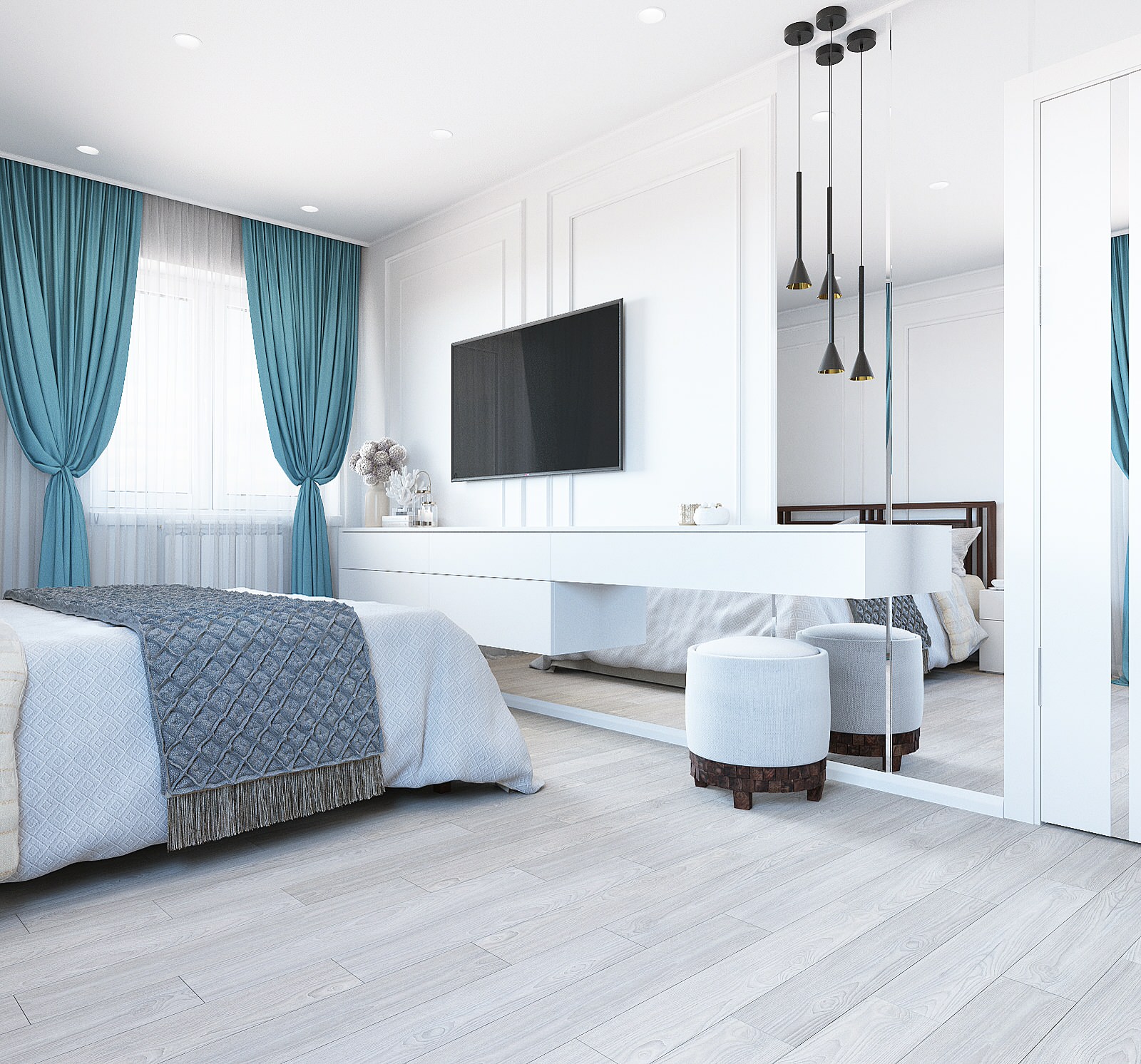 Белоснежная спальня