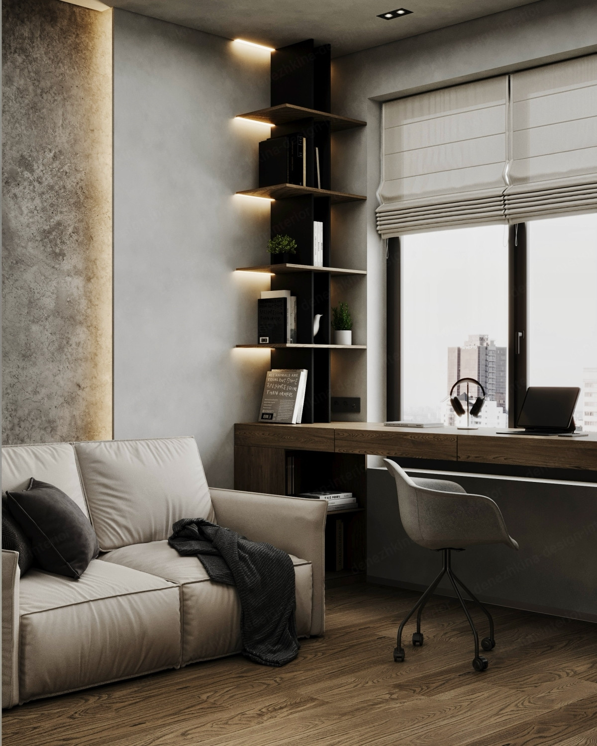 Дизайн проект 3 комнатной квартиры - ЖК Западный порт