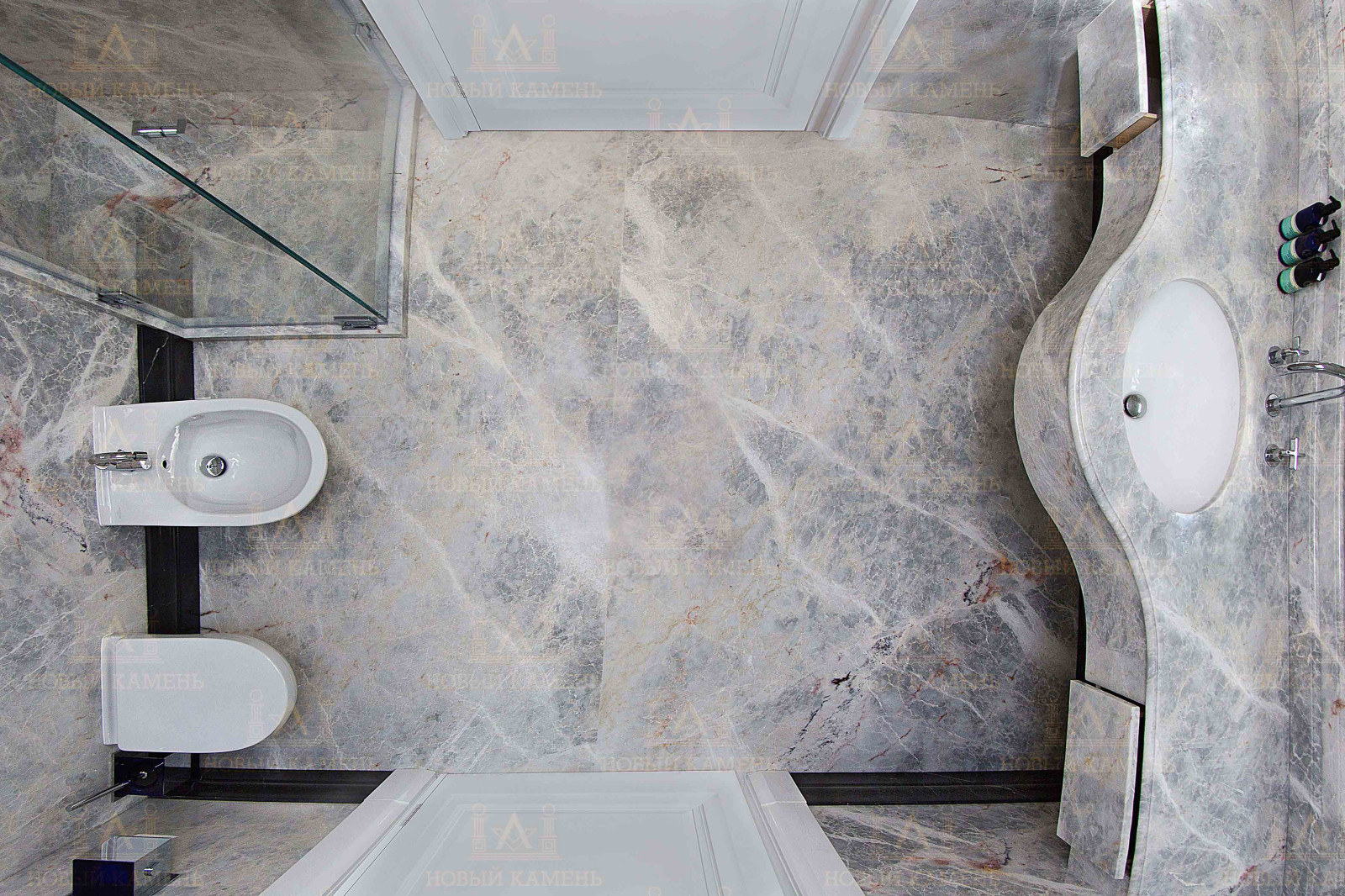 Мрамор в ванной комнате
