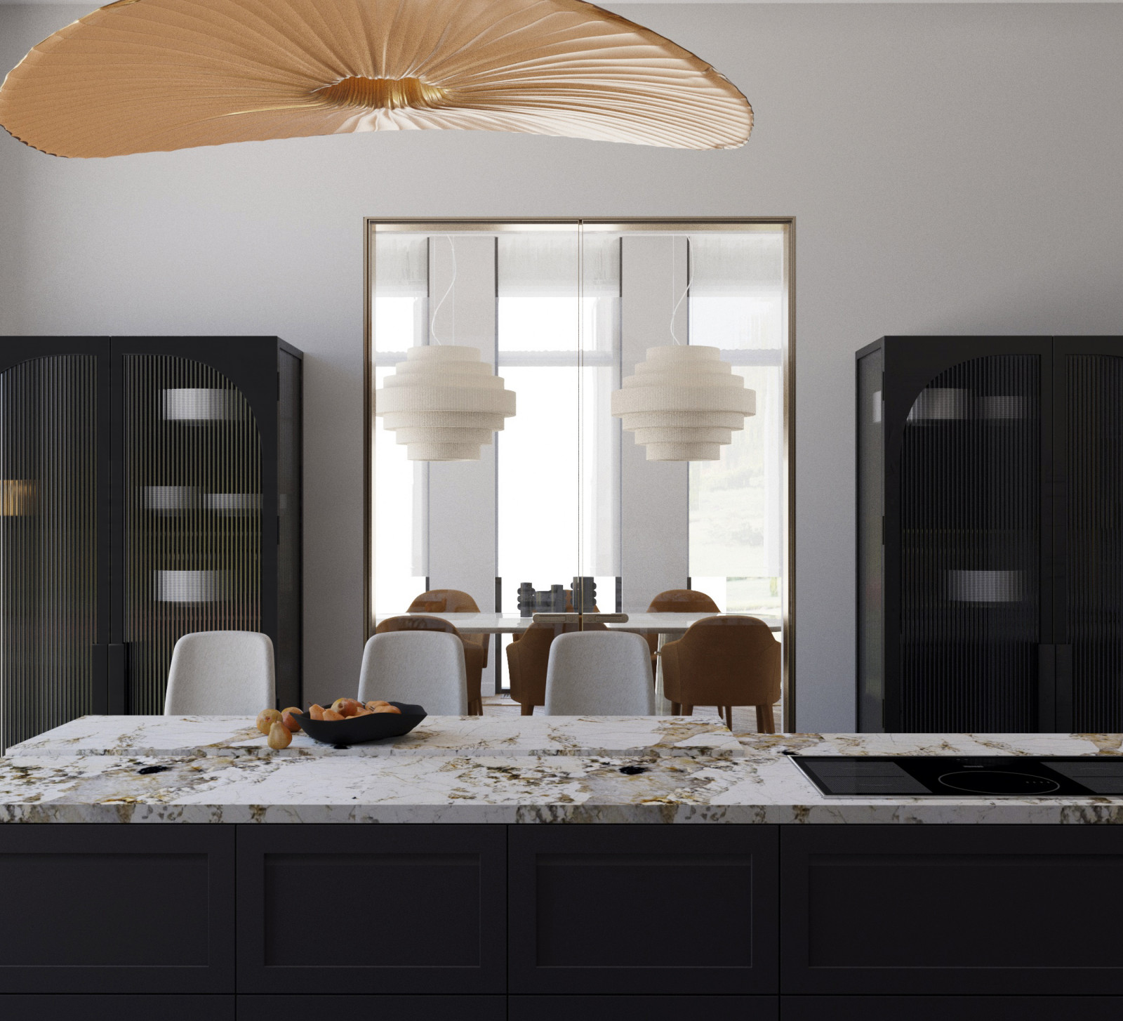 Проект кухни и столовой в доме, Владимирская область