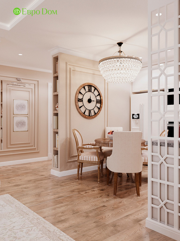 Дизайн трехкомнатной квартиры 83 кв. м в стиле неоклассика. Фото проекта