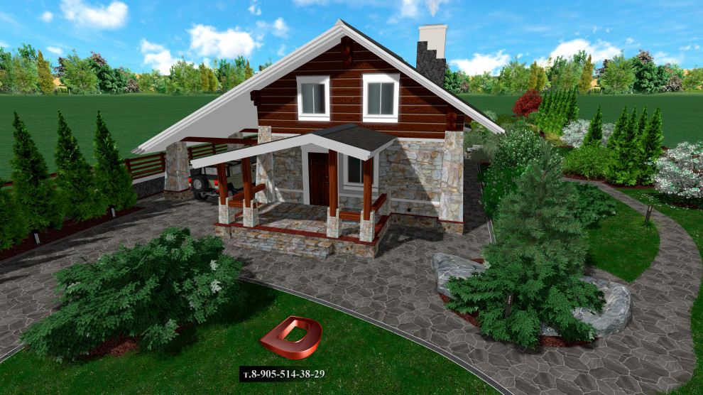 Проект ландшафтного дизайна участка 20 соток,