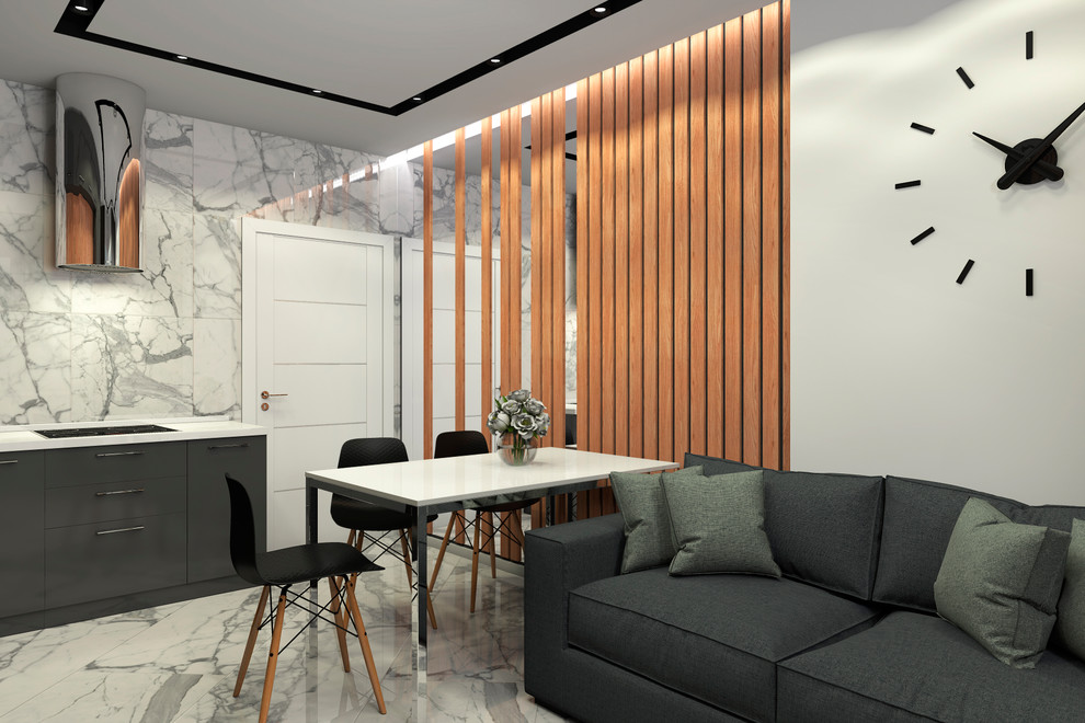 Дизайн интерьера двухкомнатной квартиры в ЖК "Лучи", г.Москва