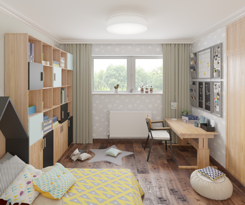 дизайн-проект 2-го этажа дома во Франции