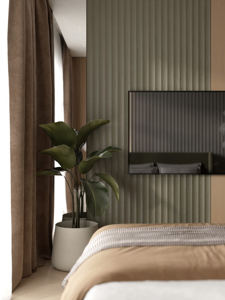 Проект 2-х уровневой квартире в эко-стиле.