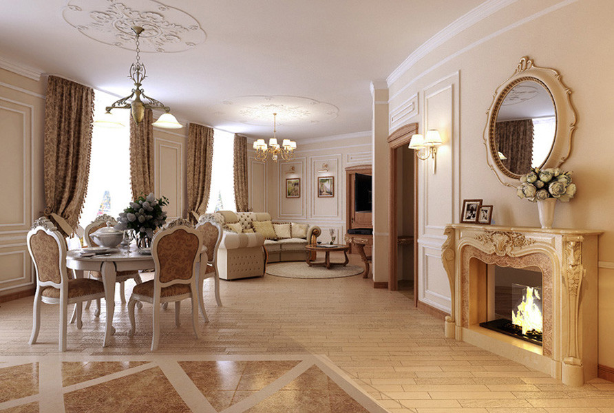 Дизайн-проект  квартиры в классическом стиле, Санкт-Петербург
