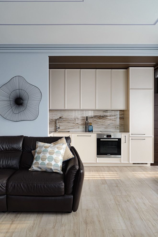 Обложка проекта: Трехкомнатная квартира с яркими акцентами