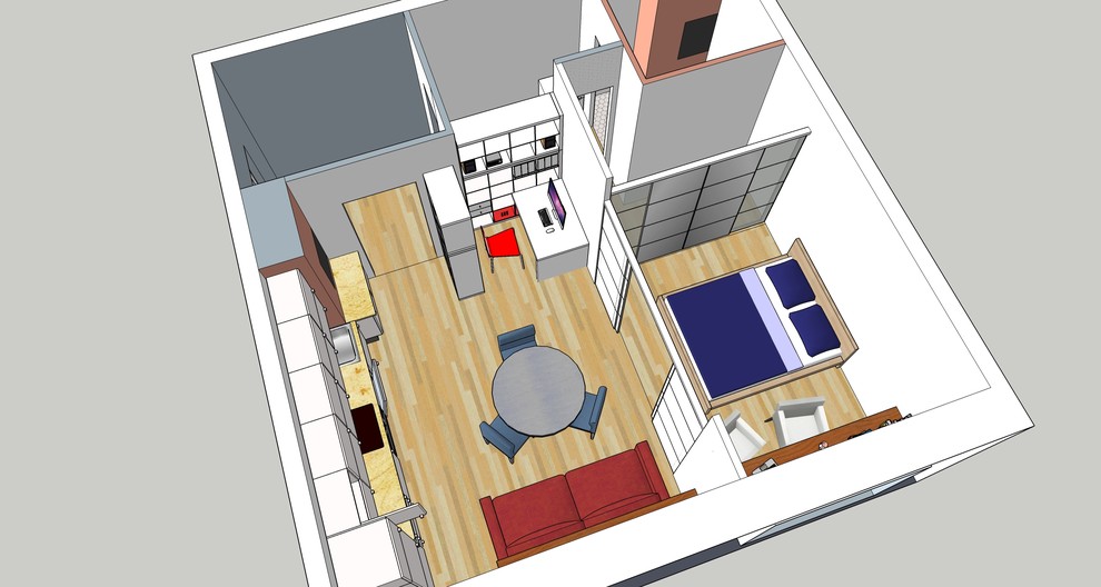 Форэскиз будущей квартиры сына.