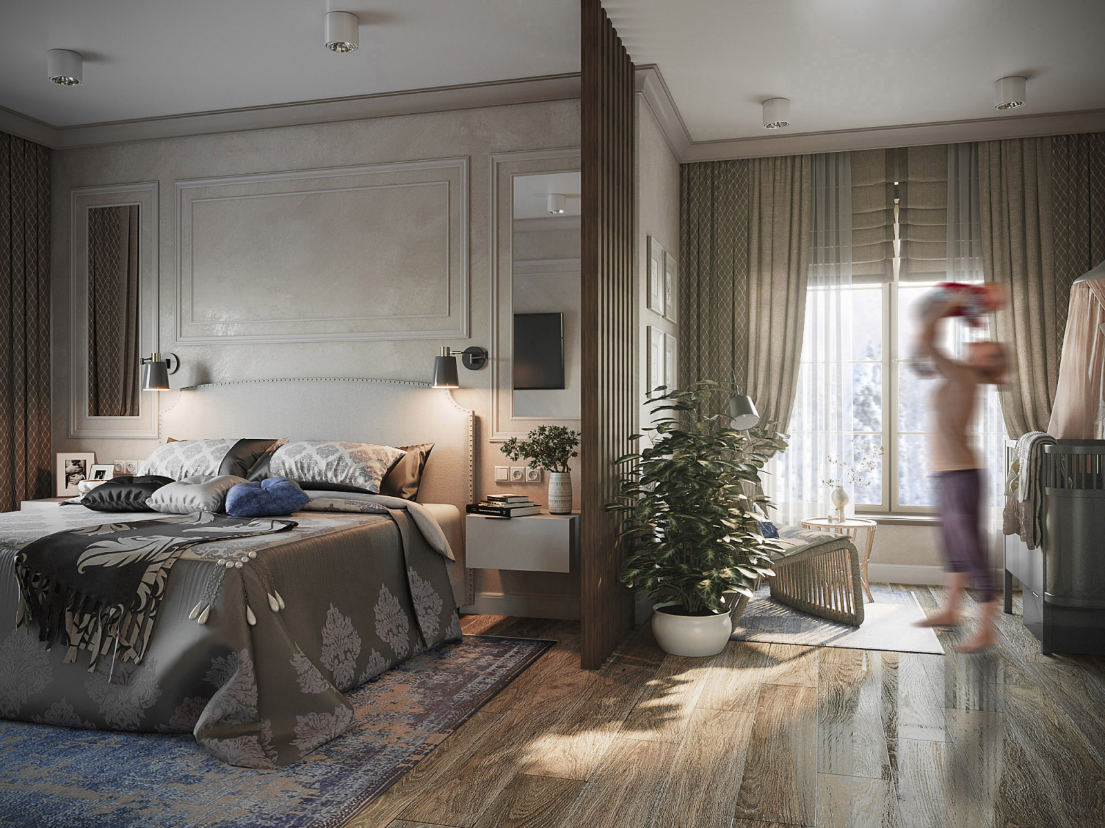 Спальня для молодой семьи