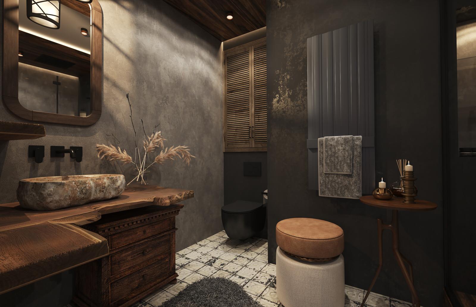 Двухкомнатная квартира. 64 кв.м. в стиле Бохо