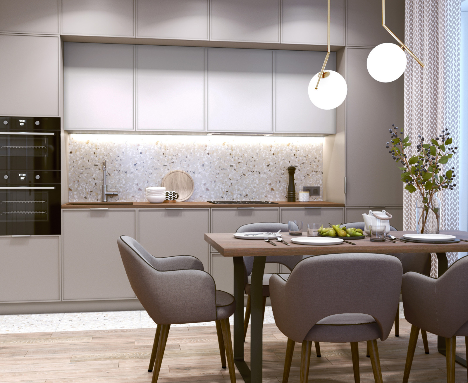 Дизайн-проект квартиры 76 кв.м, г.Тверь