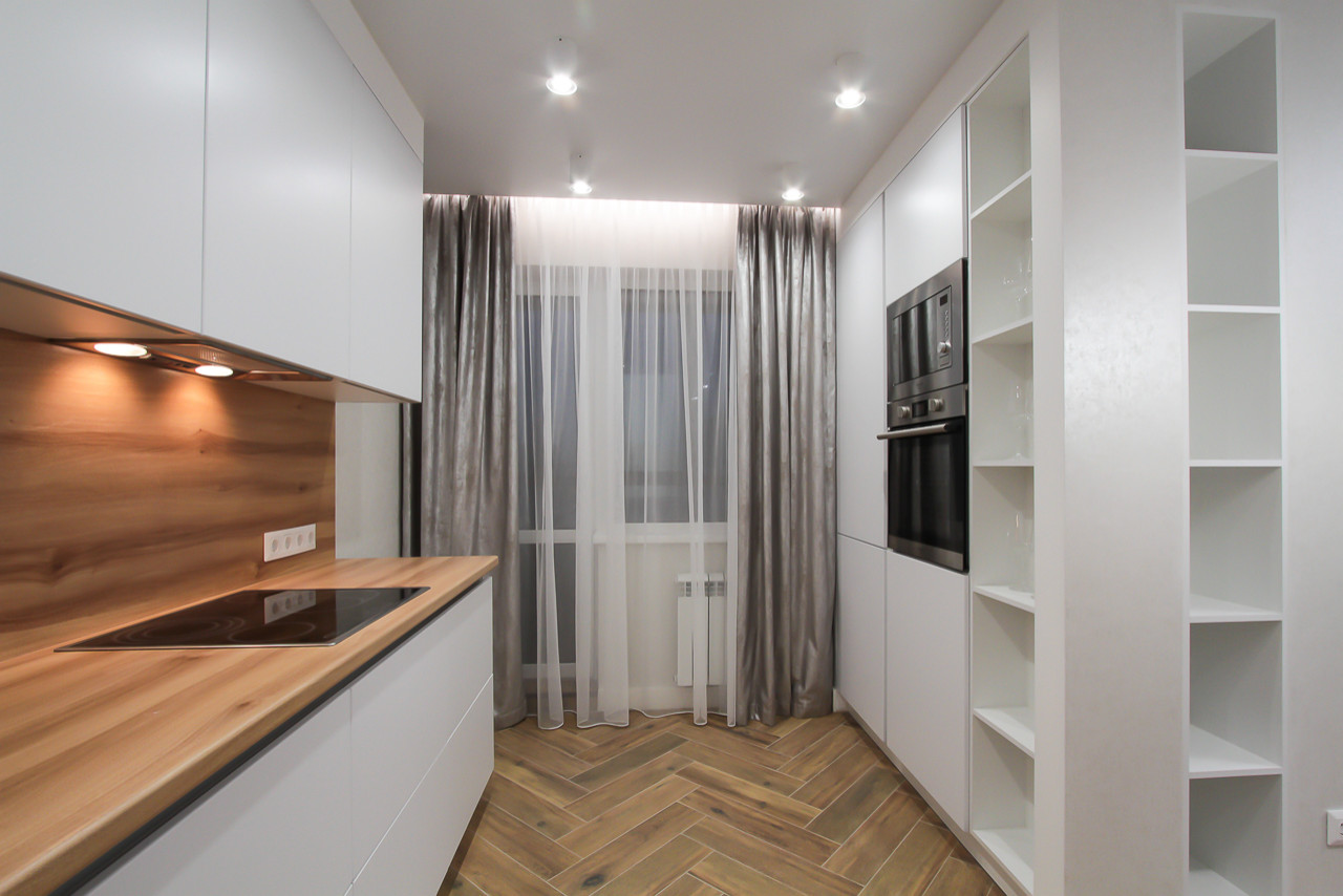 Кухня в 3х-комнатной квартире | 70м2 в ЖК Европейский