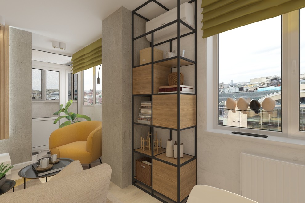 Гостиная-студия для современной молодой семьи