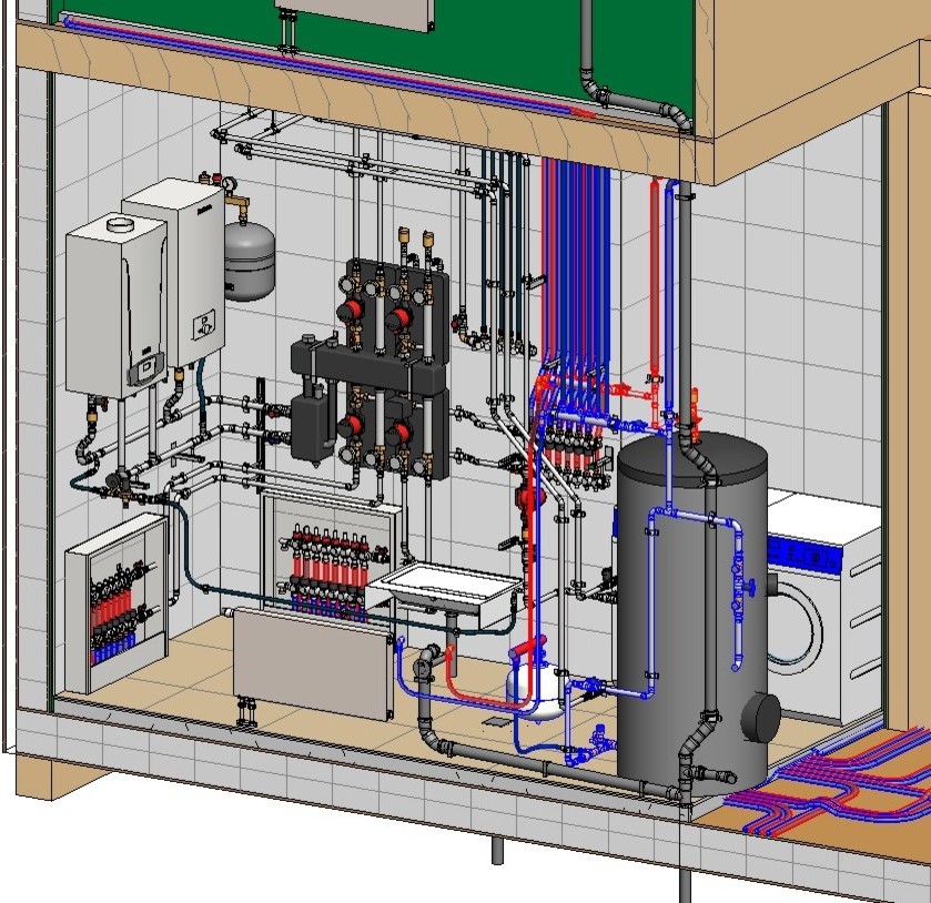 Инженерные системы дома 200 м2 из СИП панелей