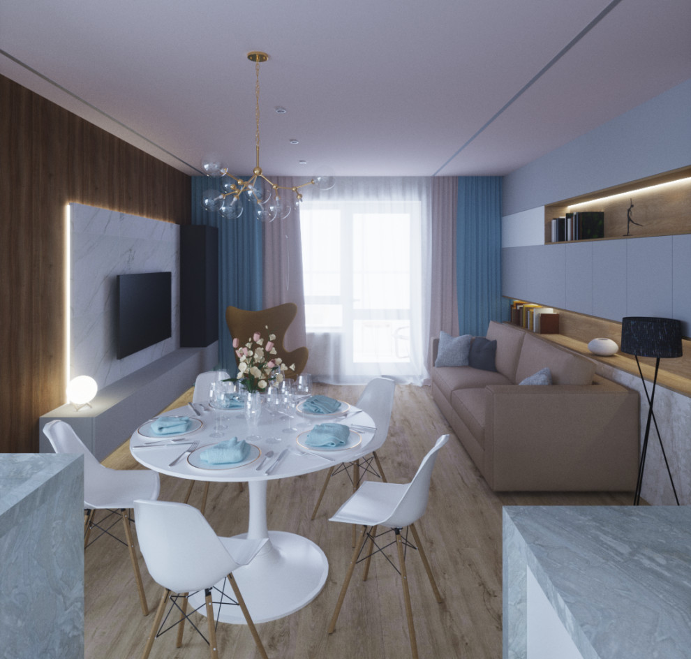 Дизайн 3-х комнатной квартиры в современном стиле.