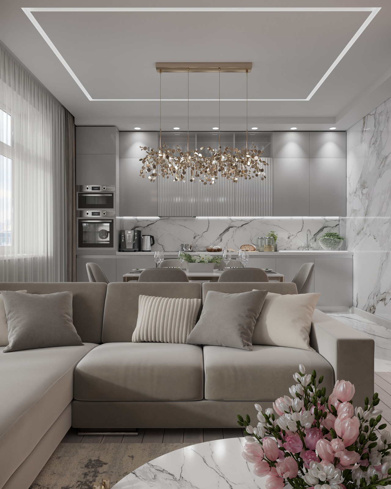 Квартира 115м2, ЖК Циолковский, 2021 год