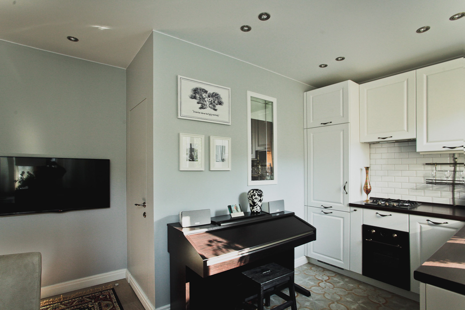 Кухня 6 кв м с холодильником в интерьере хрущевки