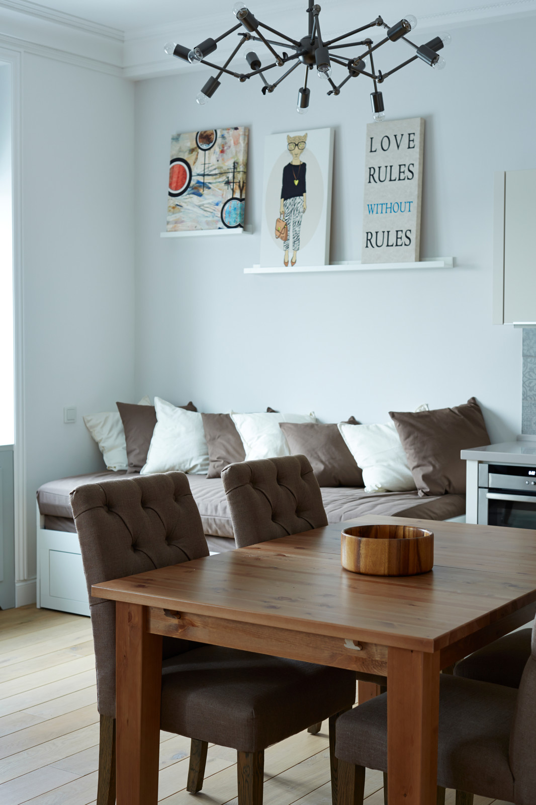 Воздушная квартира в скандинавском стиле напротив Нескучного сада