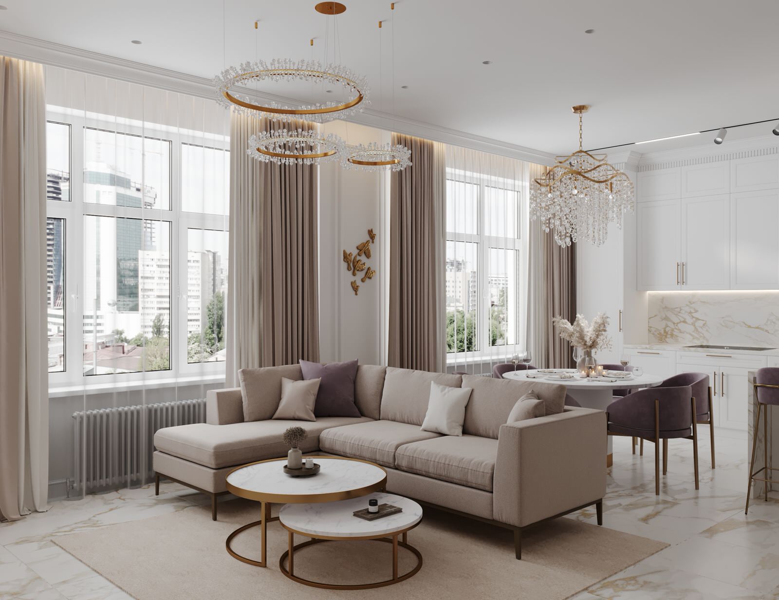 Обложка проекта: Роскошная неоклассика в ЖК Европейский квартал