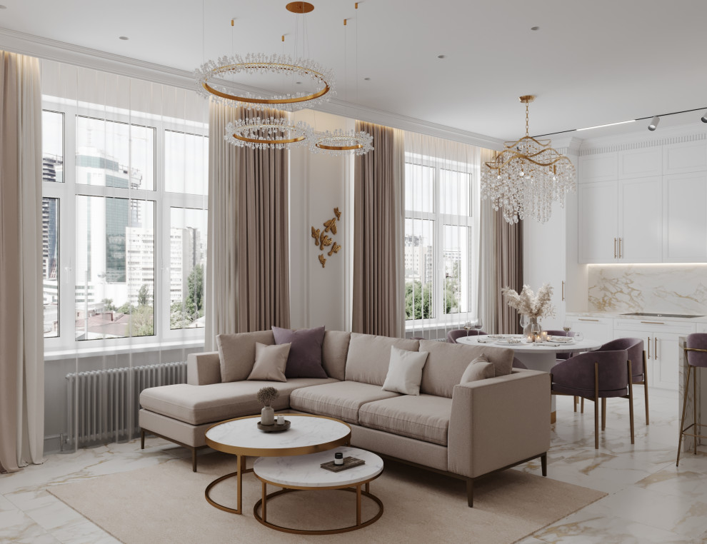 Обложка проекта: Роскошная неоклассика в ЖК Европейский квартал