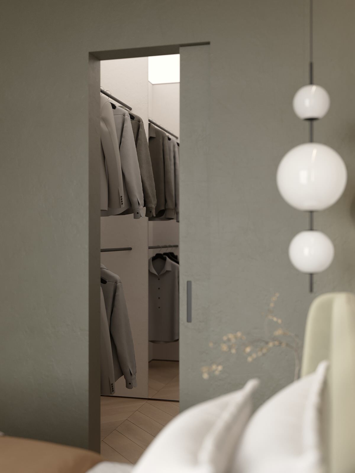 Проект 2-х уровневой квартире в эко-стиле.