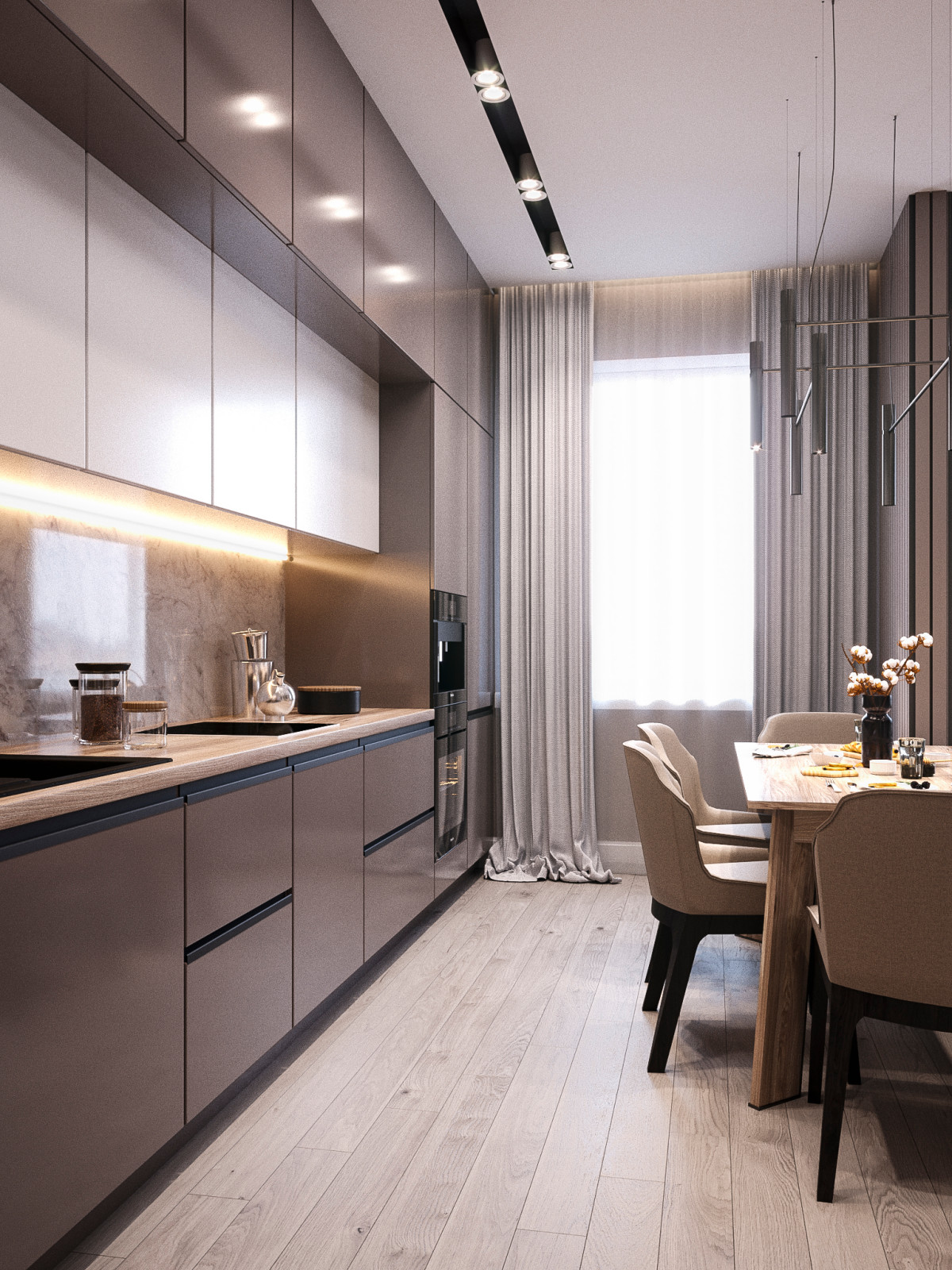 Кухня в стиле минимализм, г.Ростов-на-Дону