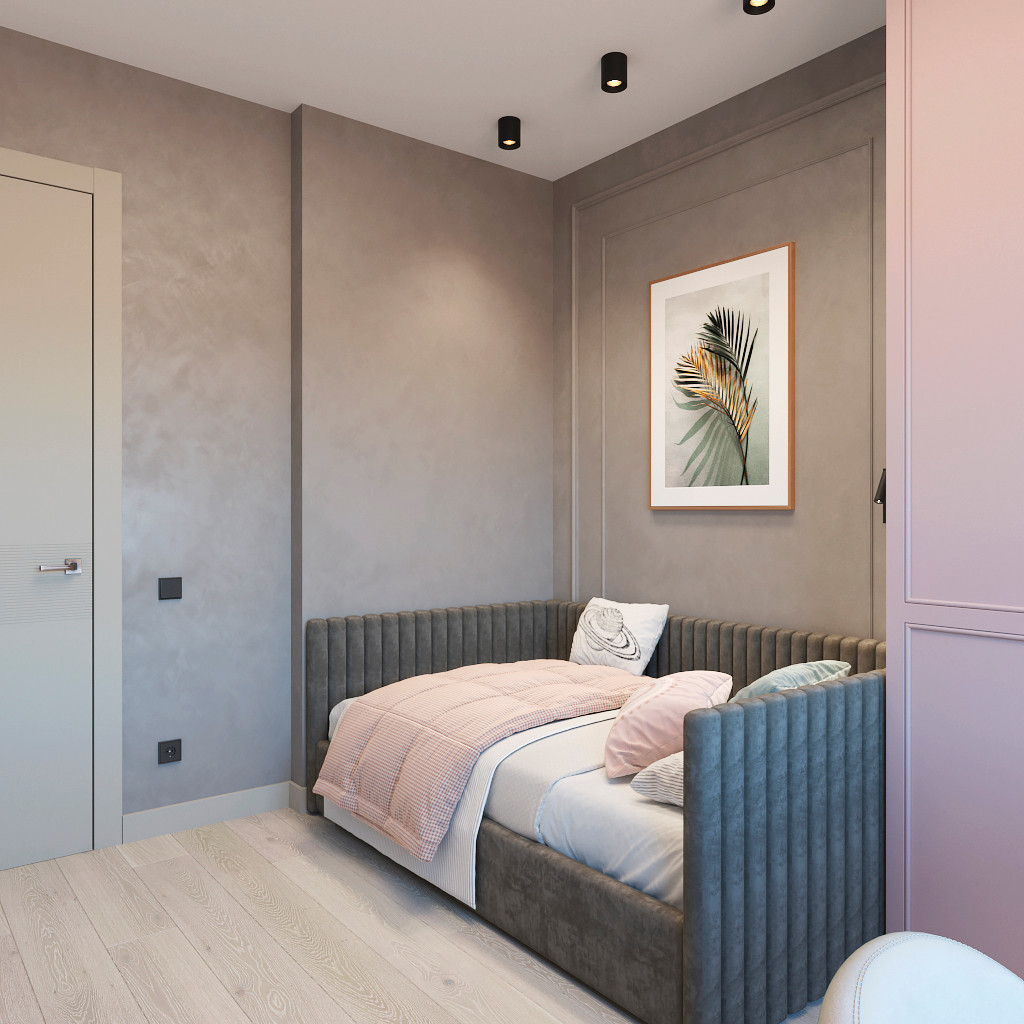 Проект детской комнаты для девочки