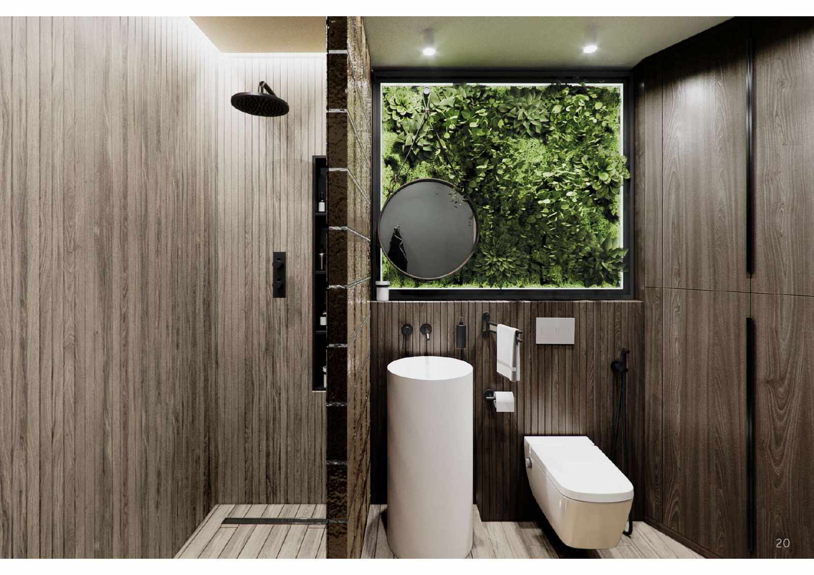 квартира в современном стиле в темных оттенках