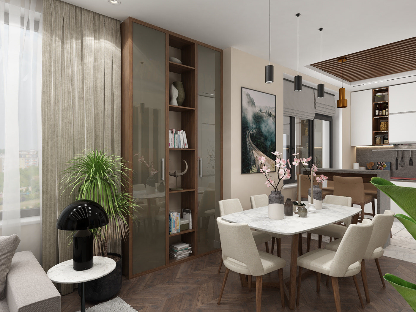 Квартира ЖК Достояние 100 м2 (Современный стиль)