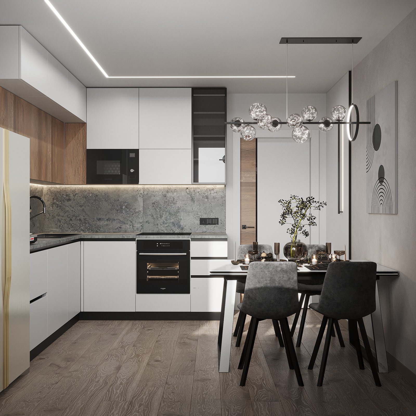 Трехкомнатная квартира с видом на лес