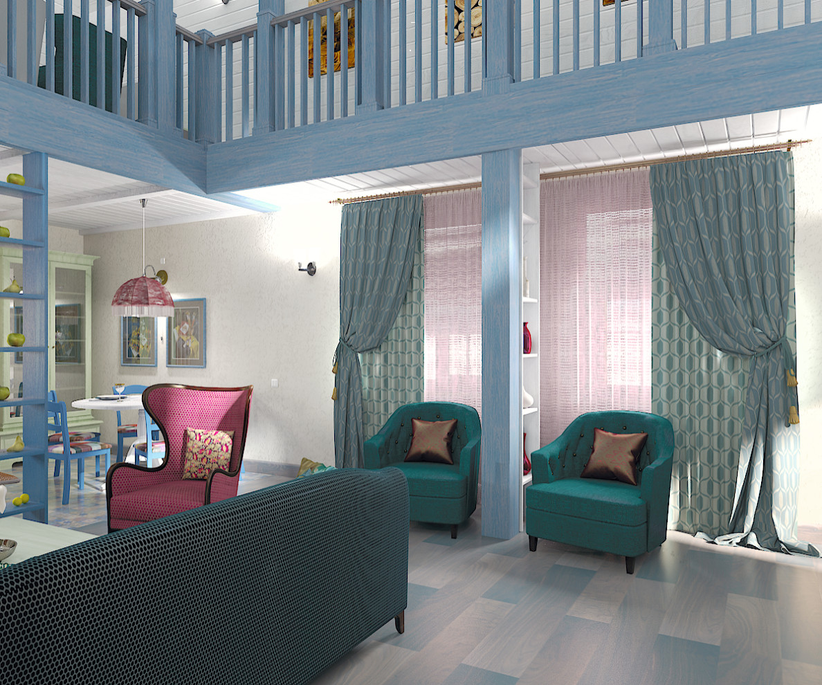 Обложка проекта: Атриум в загородном доме