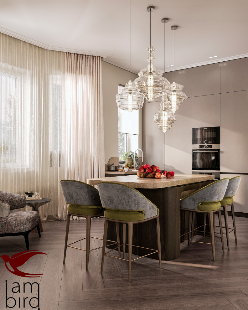 Современная классика с нотками ар-деко в КП "Гайд Парк"