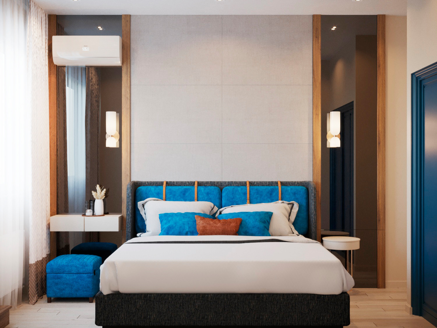 Обложка проекта: 2х Уровневая квартира 90м2 в г. Пионерском Спальная