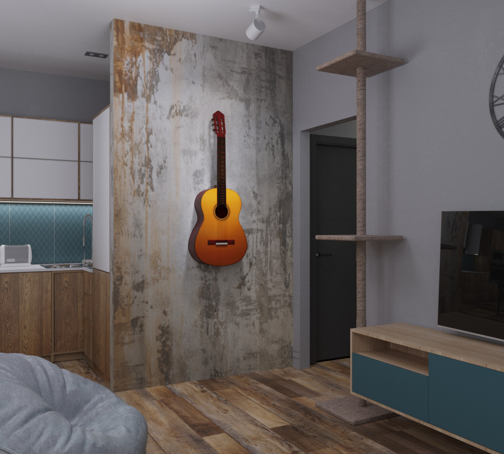 Квартира в стиле эклектики с элементами лофт