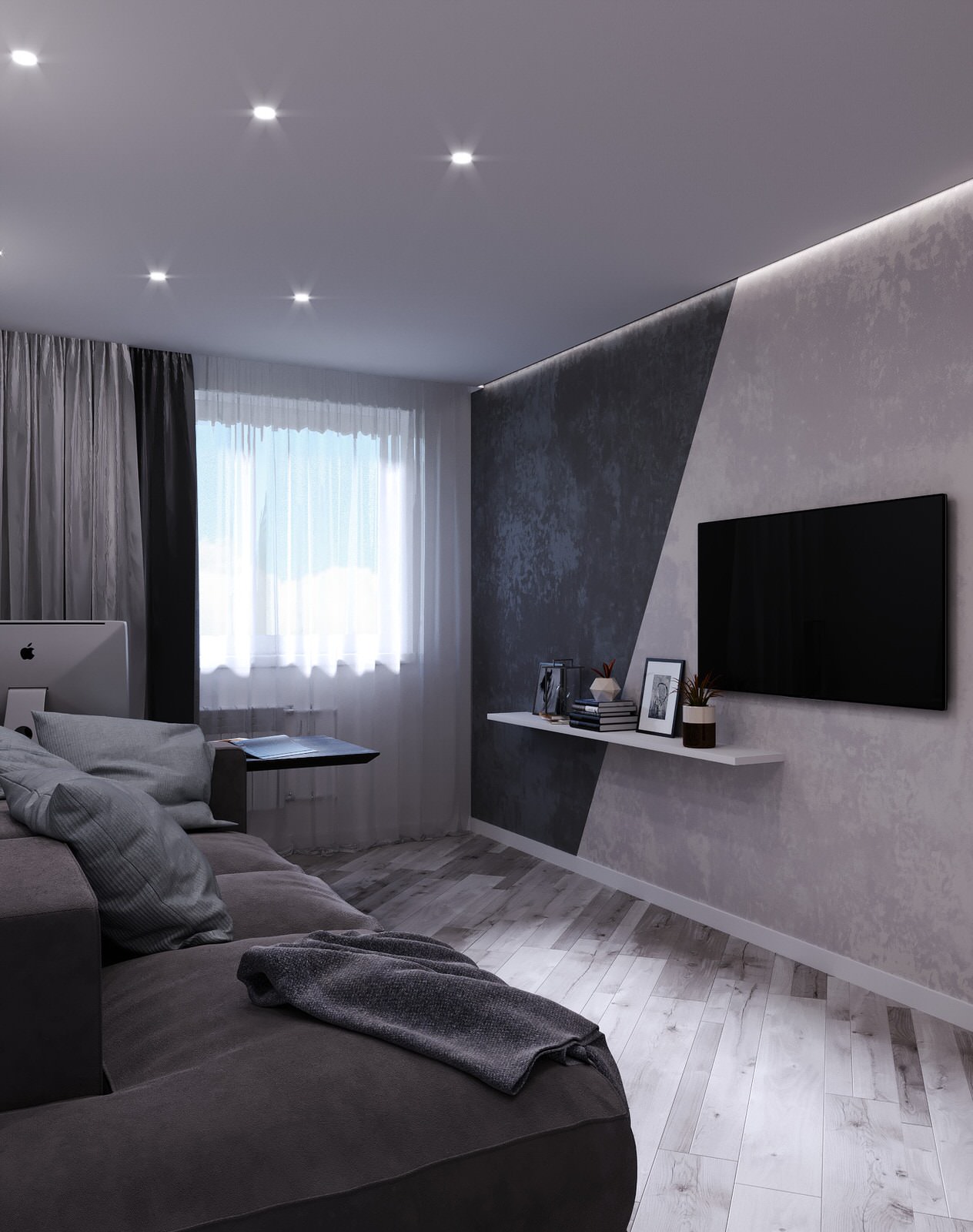 Квартира для молодого человека S = 100 кв. м.