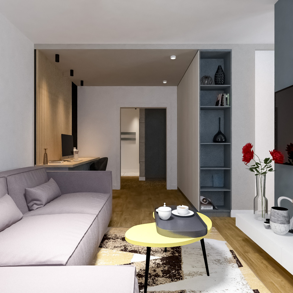 2020. 05. 02. Проект дизайна интерьера квартиры (гостиная 2)