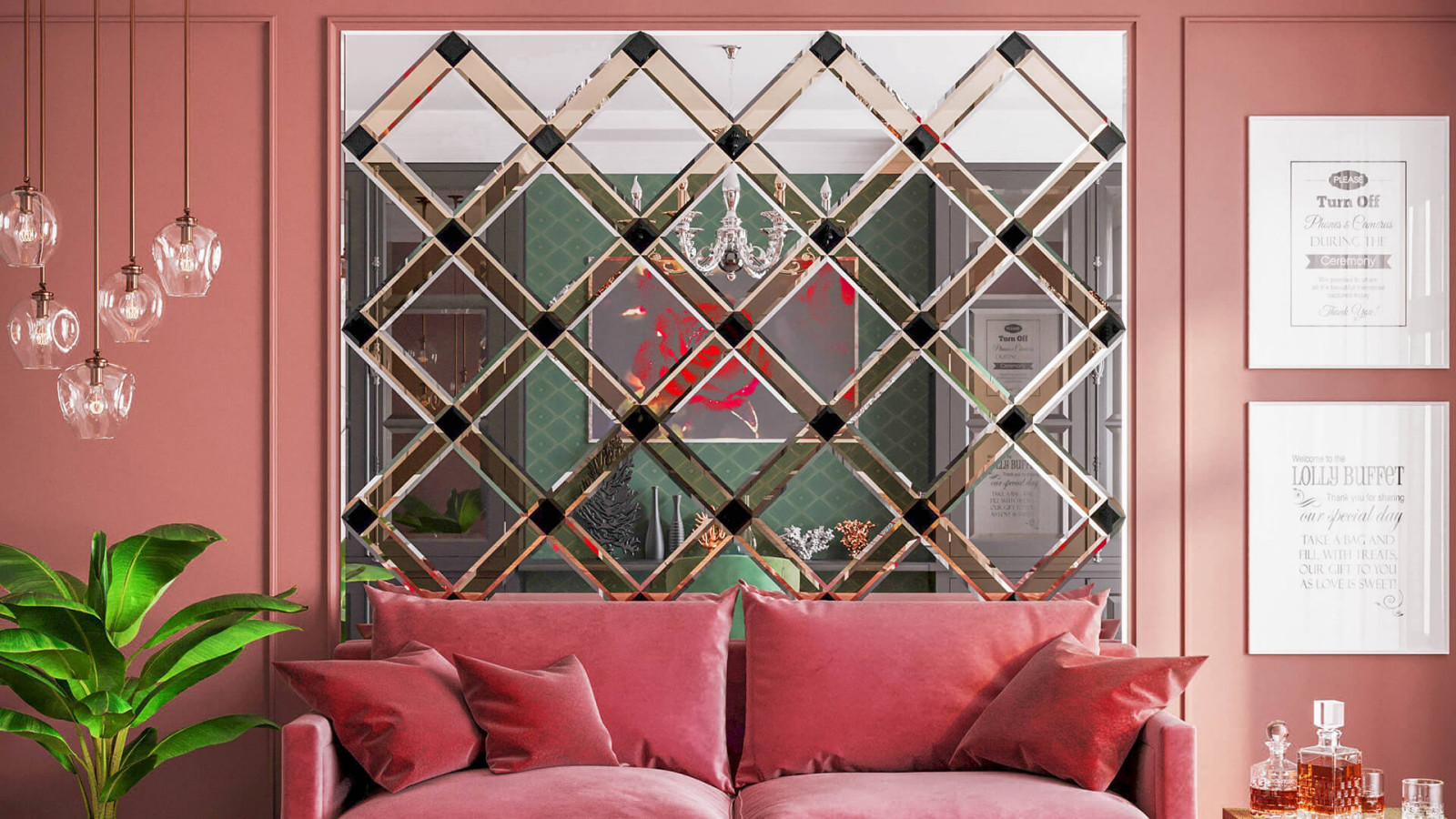 Обложка проекта: Зеркальное панно Дубай