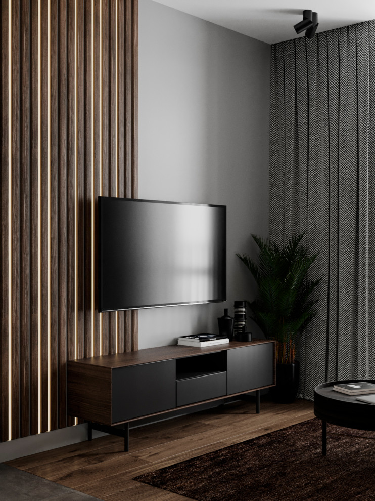 Blackflat. Квартира в ЖК Палаццио, 45 кв.м.