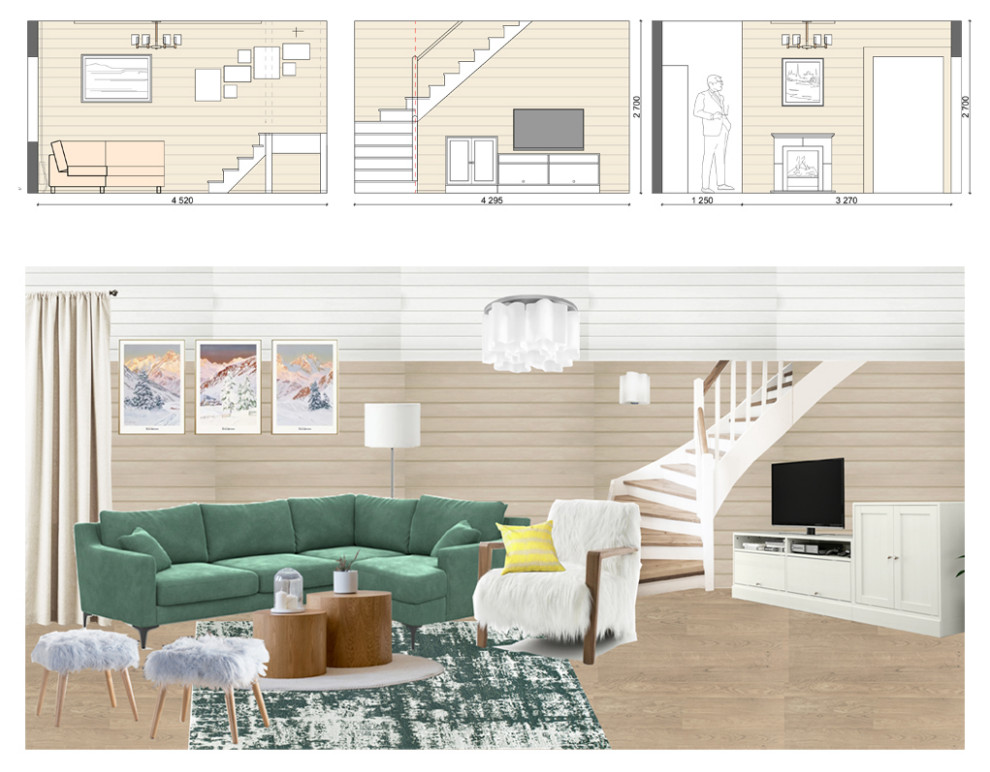 Дача с мансардным этажом