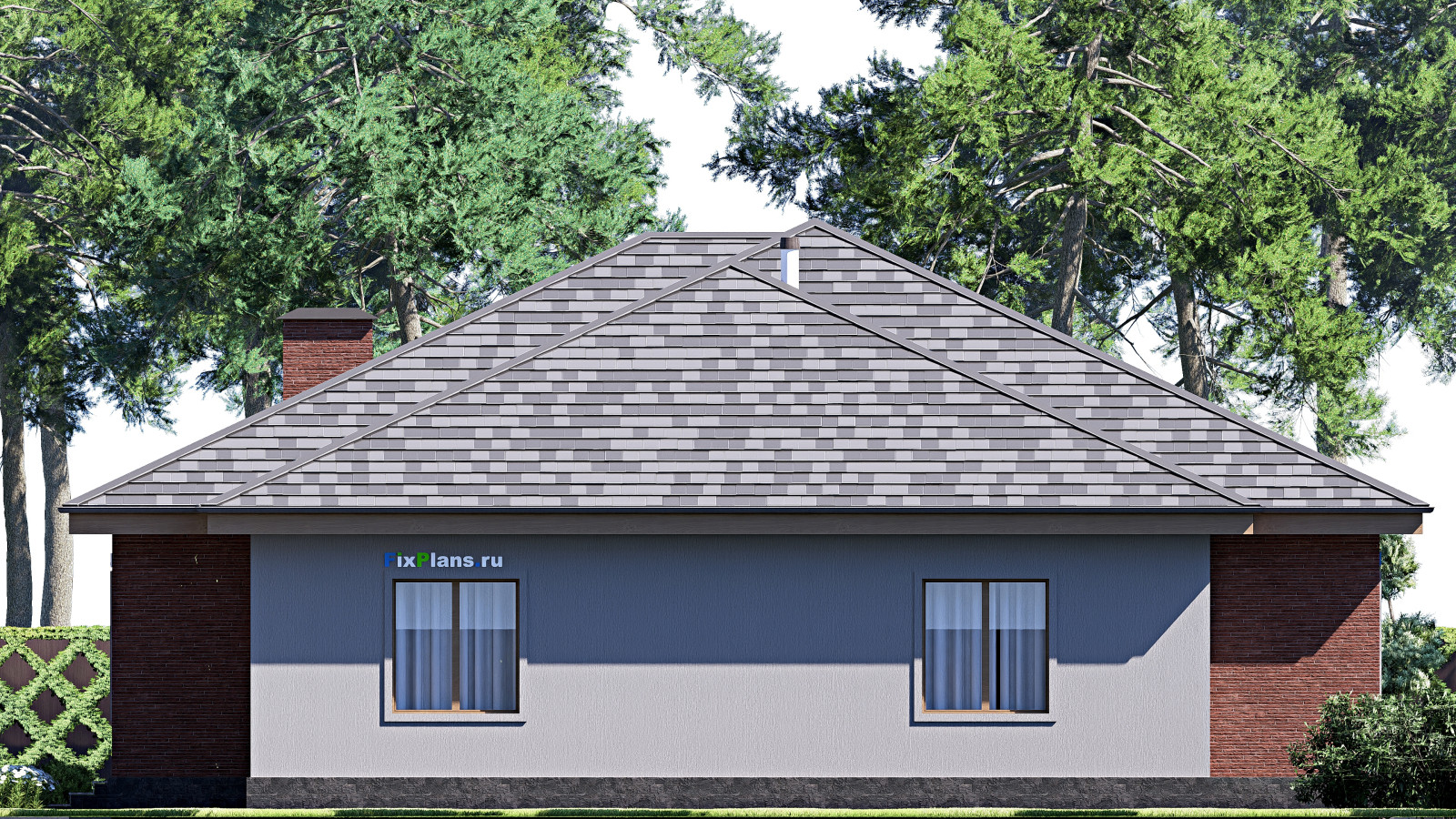 Проект одноэтажного дома 16х21м S203м2 F-18197