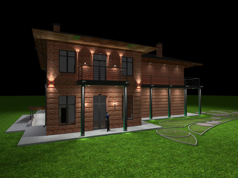 Освещение загородного дома